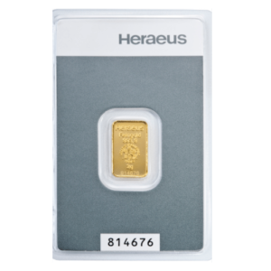 Sztabka złota 2 g Heraeus/Argor-Heraeus, LBMA - 24h