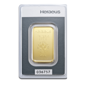 Sztabka złota 20g Heraeus/Argor-Heraeus, LBMA - 10 dni