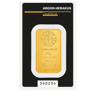Sztabka złota 20g Heraeus/Argor-Heraeus, LBMA - 10 dni