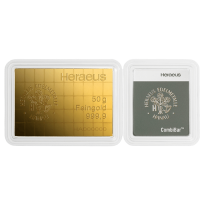 Sztabka złota CombiBar 50 x 1g Heraeus, LBMA - 24h