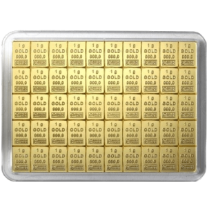 Sztabka złota CombiBar 50 x 1g Valcambi LBMA - 10 dni